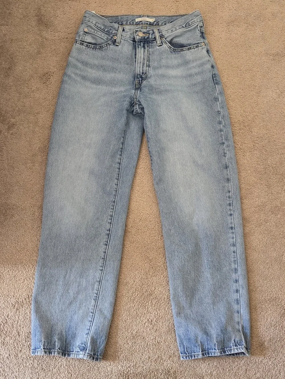 Levi's ‘94 Baggy Bootcut Medium Wash Denim Jeans Womens Size 27 - Picture 2 of 10